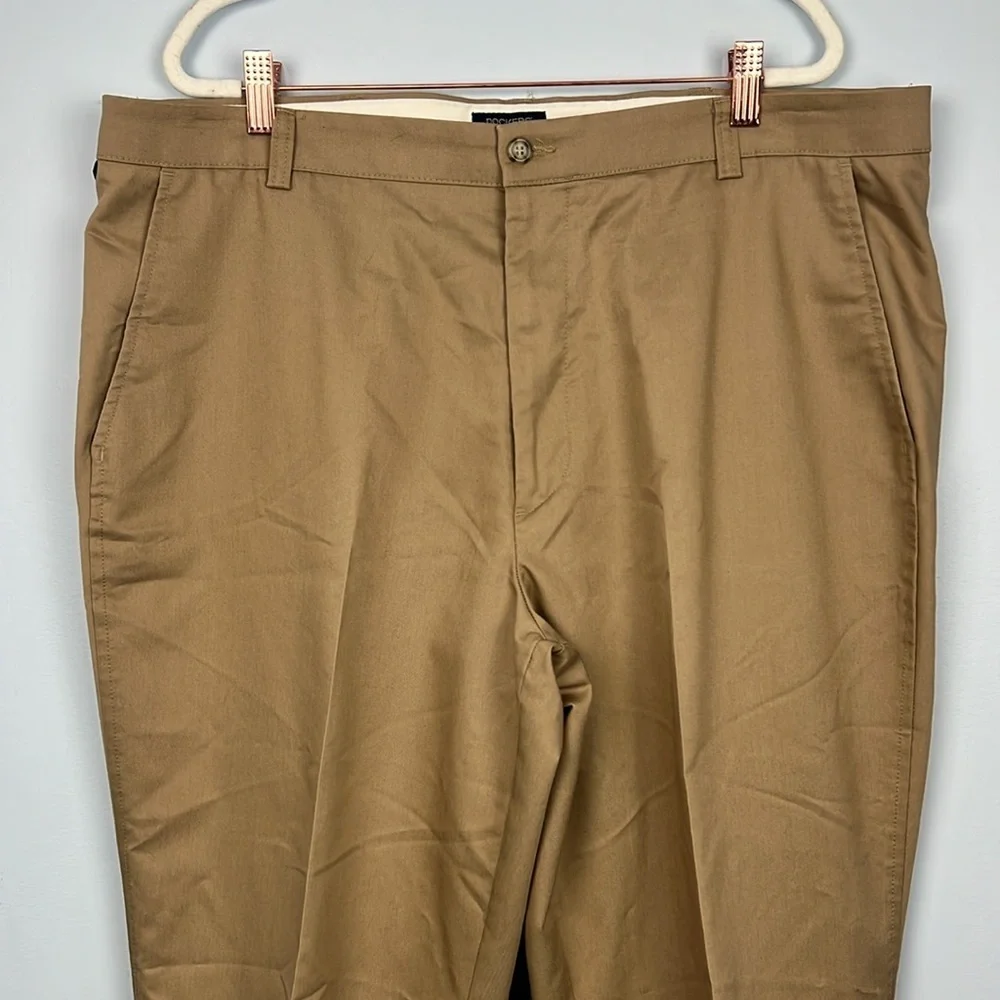 Dockers stain defender individual fit waistband 40x30 flat front relaxed fit